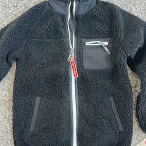 NWT Levi's Kids Black Fleece Puffer Jacket